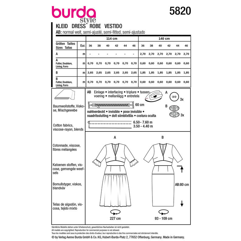 Robe | Burda 5820 | 36-46,  image number 9