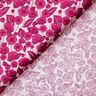 Popeline coton Vrilles de fleurs – rose clair/pourpre,  thumbnail number 4