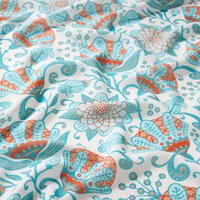 Viscose Voile Fleurs d'Ibiza – beige clair, 