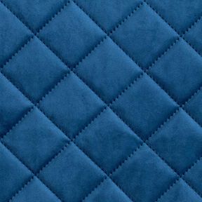 Tissu de revêtement Velours Tissu matelassé – bleu marine, 