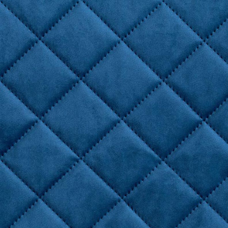 Tissu de revêtement Velours Tissu matelassé – bleu marine,  image number 1