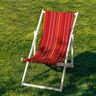 Extérieur Tissu pour chaise longue Rayures verticales 44 cm – framboise/rouge feu,  thumbnail number 4