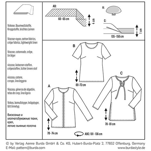 Veste / T-Shirt, Burda 6610,  image number 6