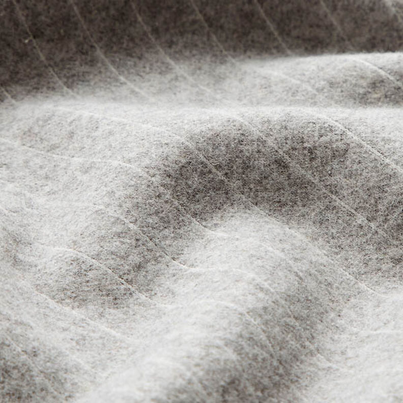 Maille jacquard brossée à rayures ultrafines – gris clair,  image number 3