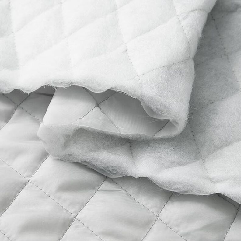Doublure matelassée en losanges – argent,  image number 6