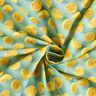 Tissu en coton Popeline citrons frais – eucalyptus/jaune citron,  thumbnail number 3