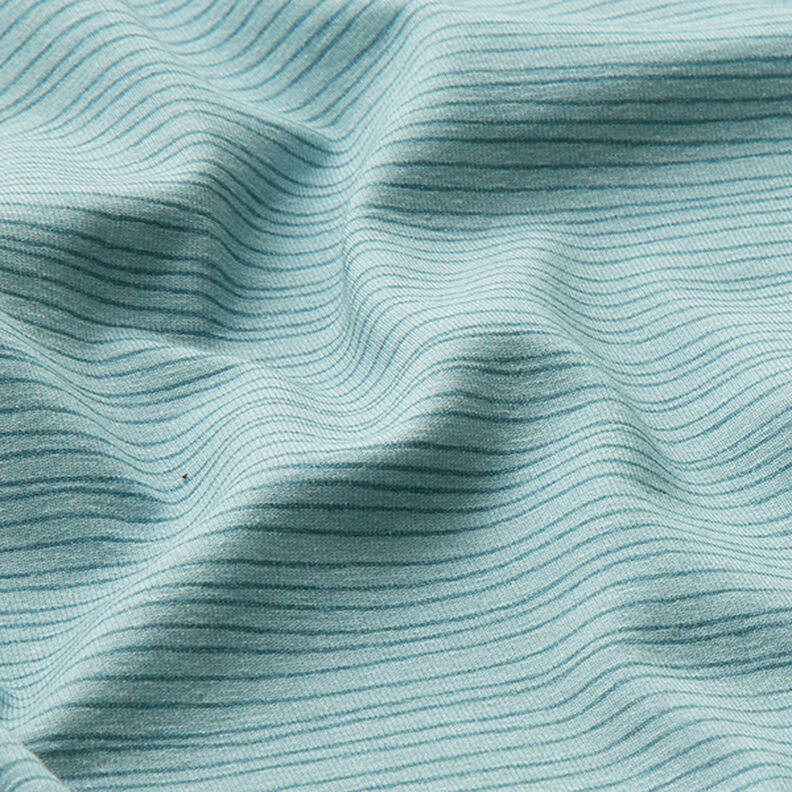 Jersey de coton fines rayures – bleu pigeon,  image number 2