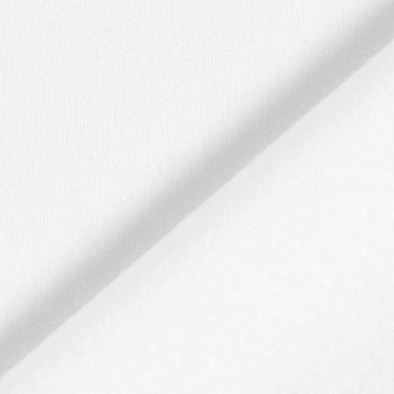 Molleton coton léger uni – blanc, image number 5