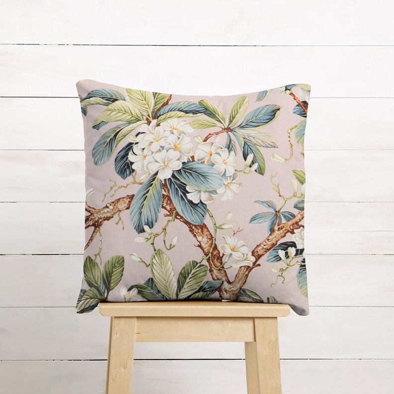 Tissu de décoration Canvas Arbre en fleurs – vieux rose clair,  image number 8