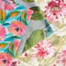 Tissu de décoration Sergé coton Fleurs peintes – rose/turquoise,  thumbnail number 5