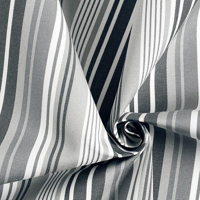 Toile pour store banne Rayures mixtes – gris clair/gris foncé,  image number 4