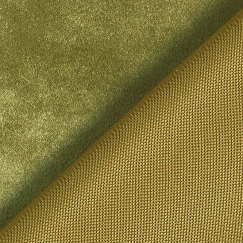 Tissu de décoration Velours – olive,  image number 3