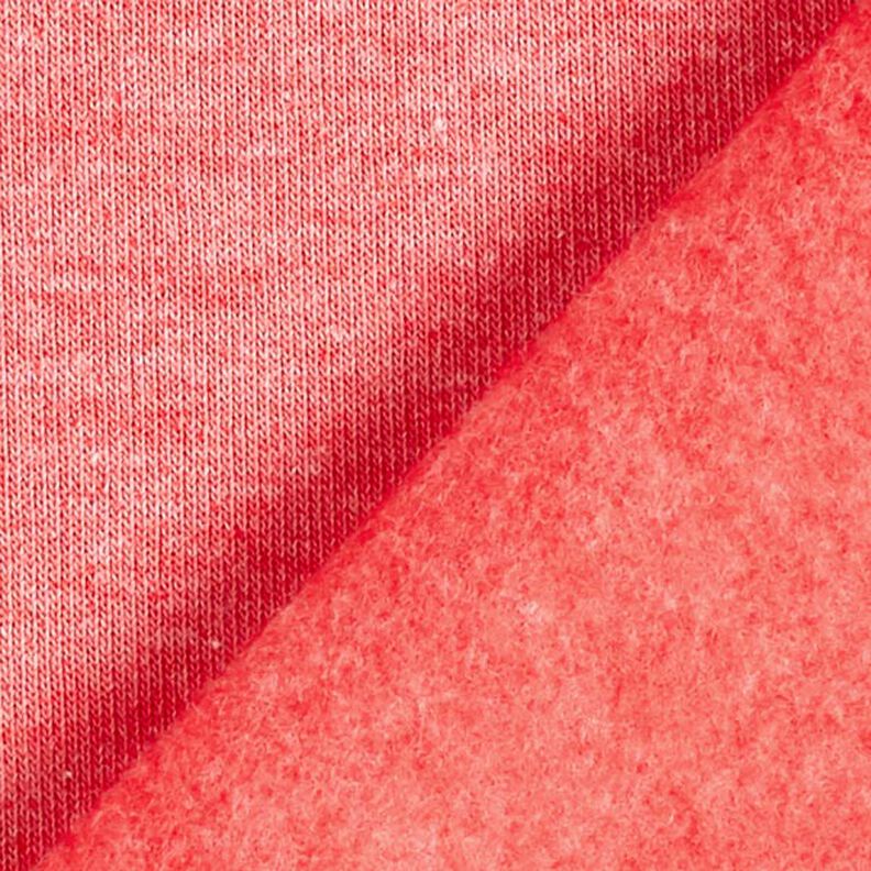 Sweat-shirt mélange clair – framboise,  image number 3