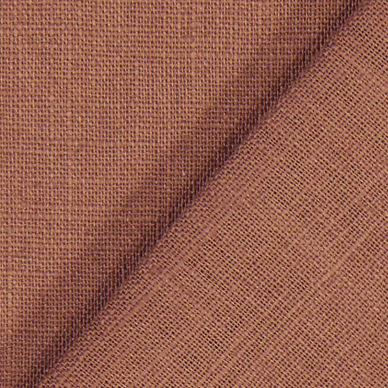 Tissu de lin en ramie mélangée medium – marron,  image number 4