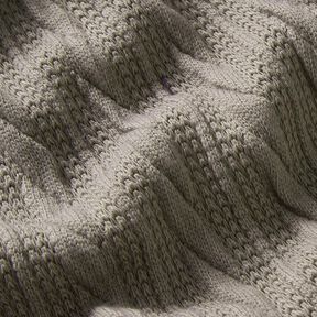 Tricot Cloqué Torsades – gris soie, 