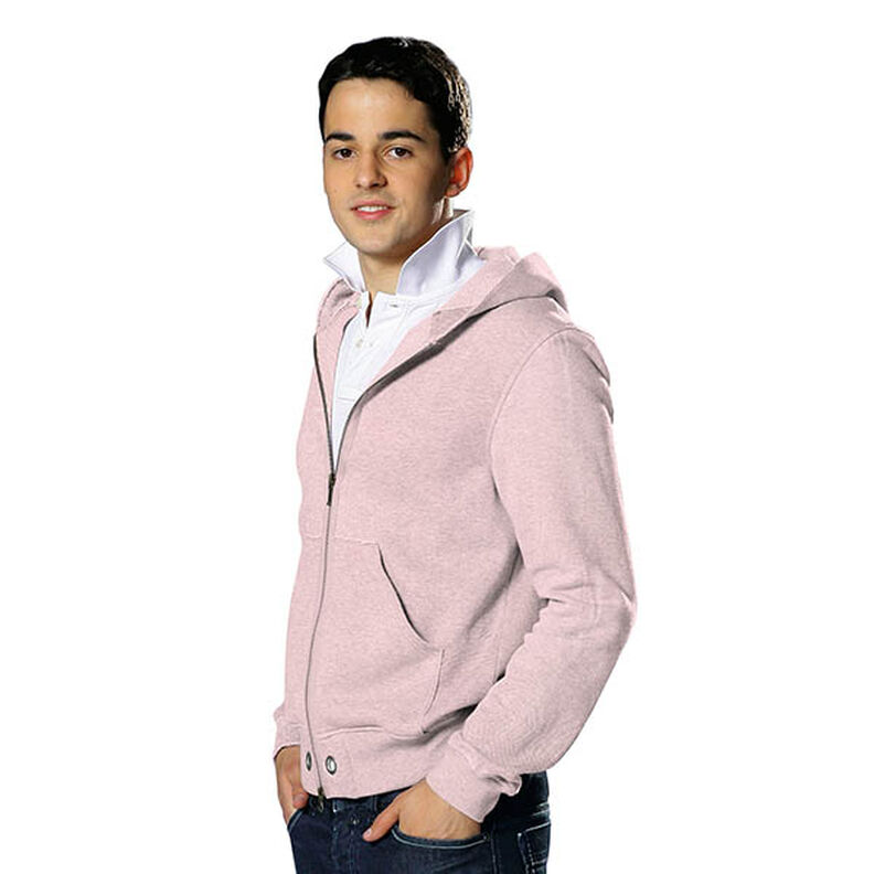 Sweatshirt gratté Premium – vieux rose clair, image number 4