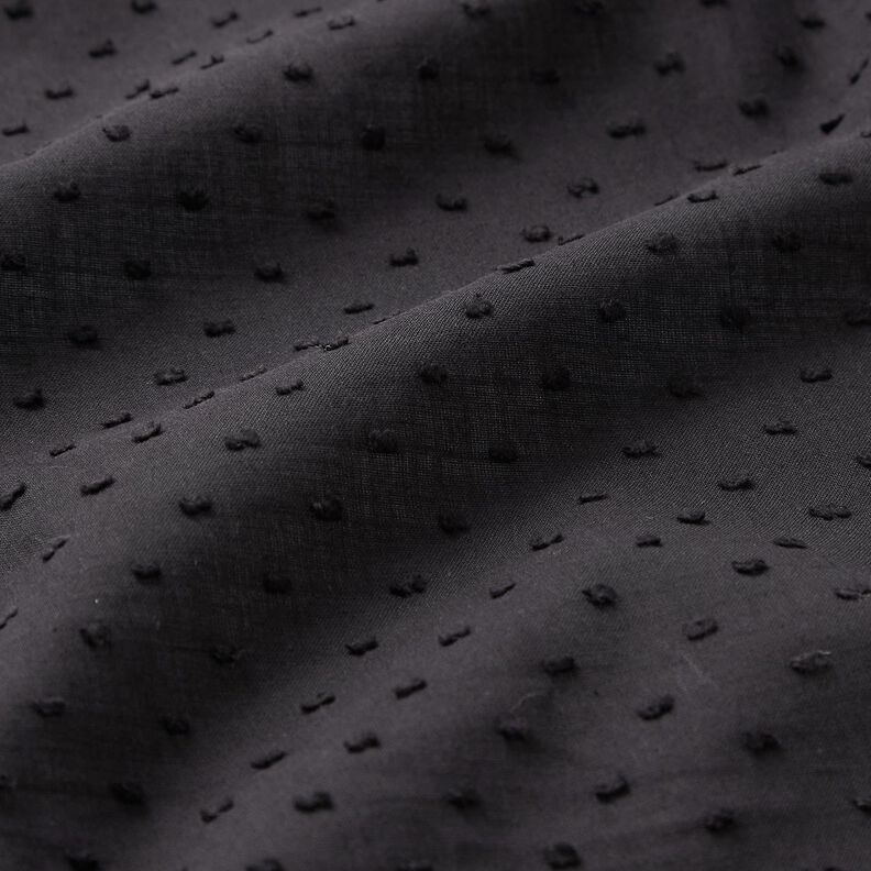 Batiste de coton Dobby – noir, image number 2
