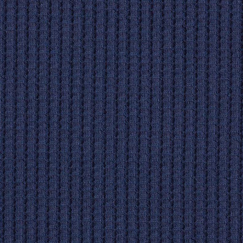 Jersey de coton gaufré uni – bleu marine,  image number 4