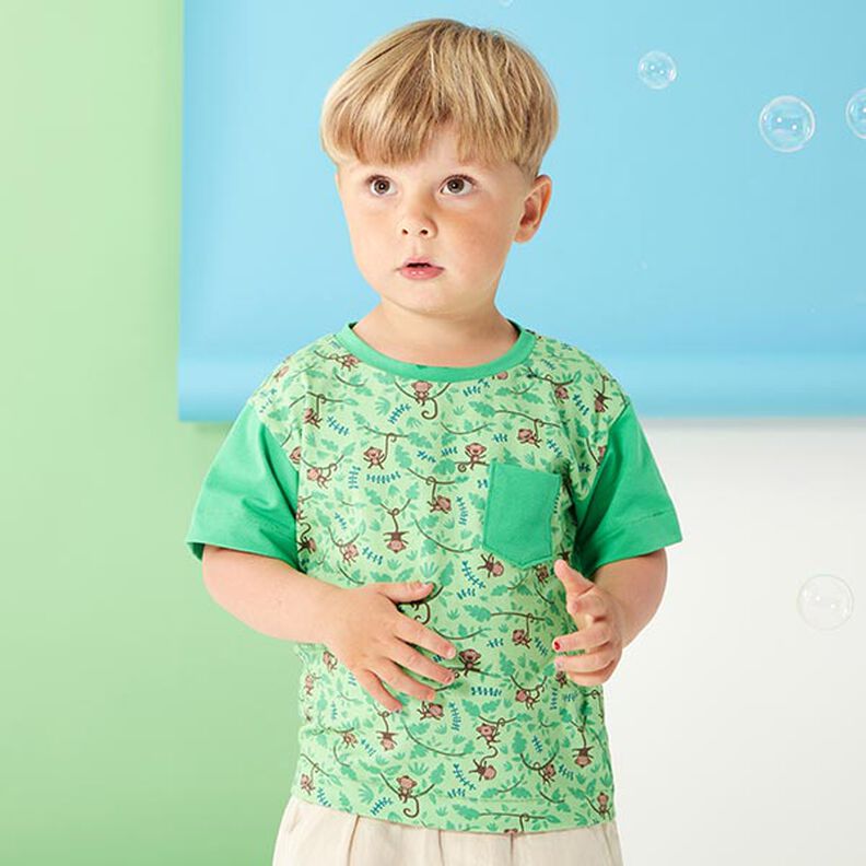 Jersey coton Medium uni – vert,  image number 9