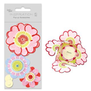 Kit de bricolage pop-up Flower Power  – rouge, 