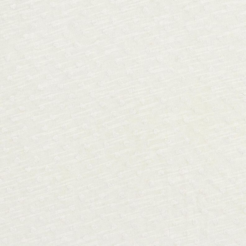 Jersey coton Petits cœurs – écru, image number 1