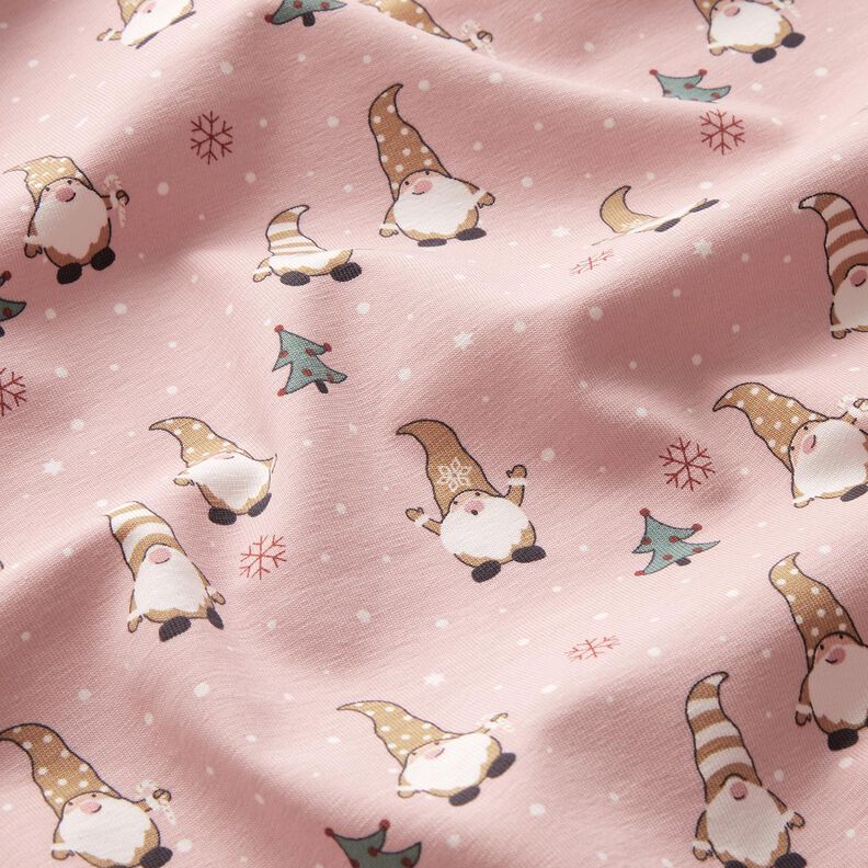 Jersey coton Lutins dans la neige – rosé, image number 2