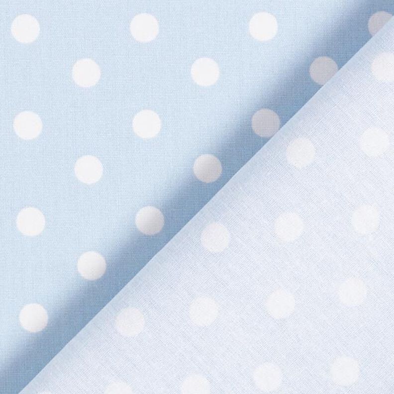 Popeline coton Grands pois – bleu clair/blanc,  image number 6