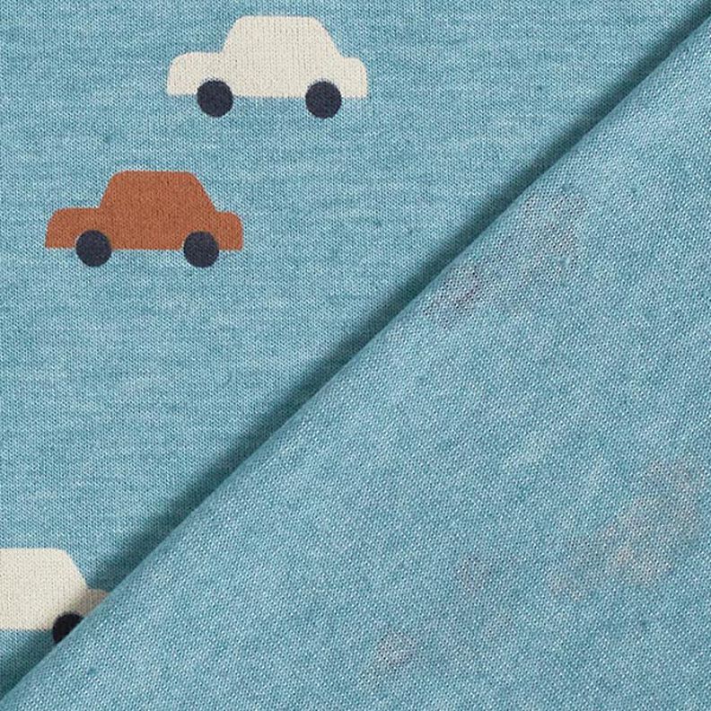 Jersey coton Voitures jouets – bleu jean/nature,  image number 4