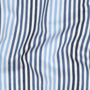 Denim Coton mélangé rayures | Poppy Fabrics – bleu jean/écru, 