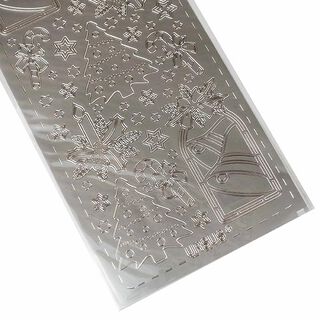 Autocollant créatif [ 10 x 23 cm ] – argent, 