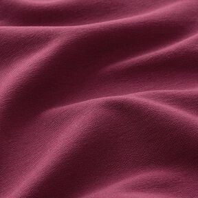 French Terry léger uni – rouge bordeaux, 