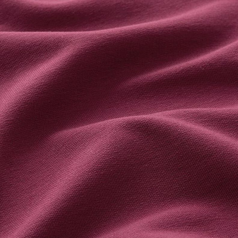French Terry léger uni – rouge bordeaux, image number 4