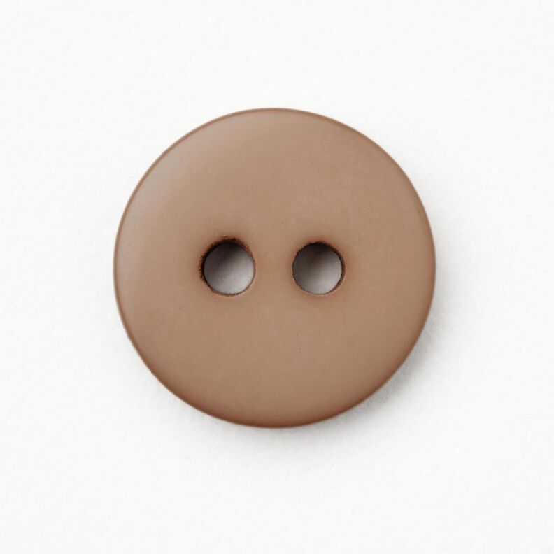 Bouton à 2 trous rond [Ø 11 mm] – noix de cajou,  image number 1