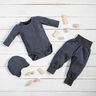 Jersey coton Cœurs en aspect jean Impression numérique – gris bleu/rouge feu,  thumbnail number 5