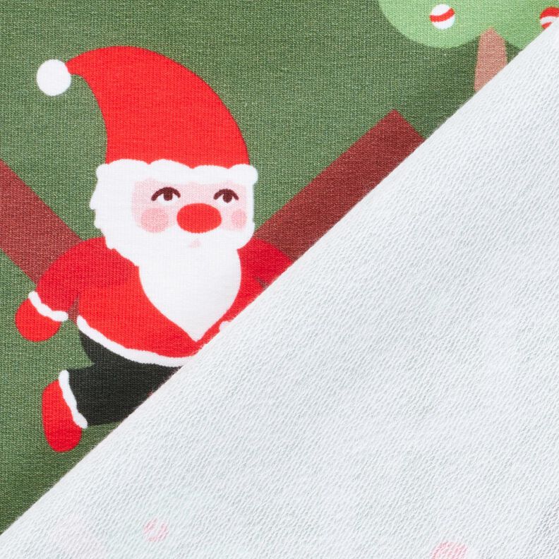 French Terry Père Noël | Glitzerpüppi – pin/rouge feu,  image number 4