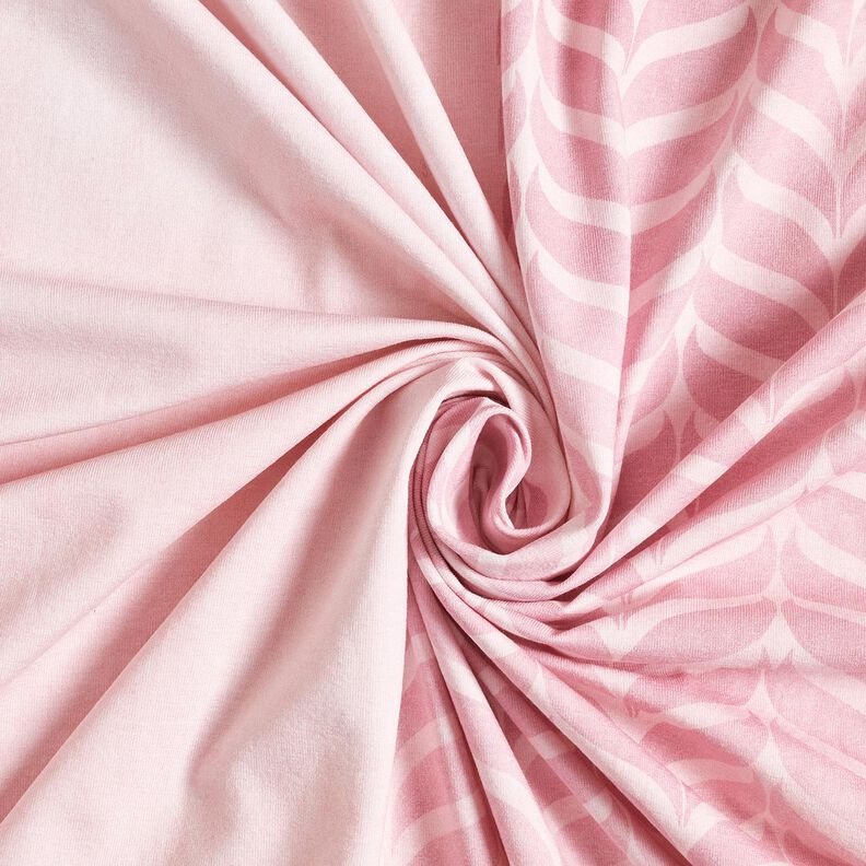 Jersey coton cerf scintillant endormi Panel | Glitzerpüppi – rosé/vieux rose clair, image number 3