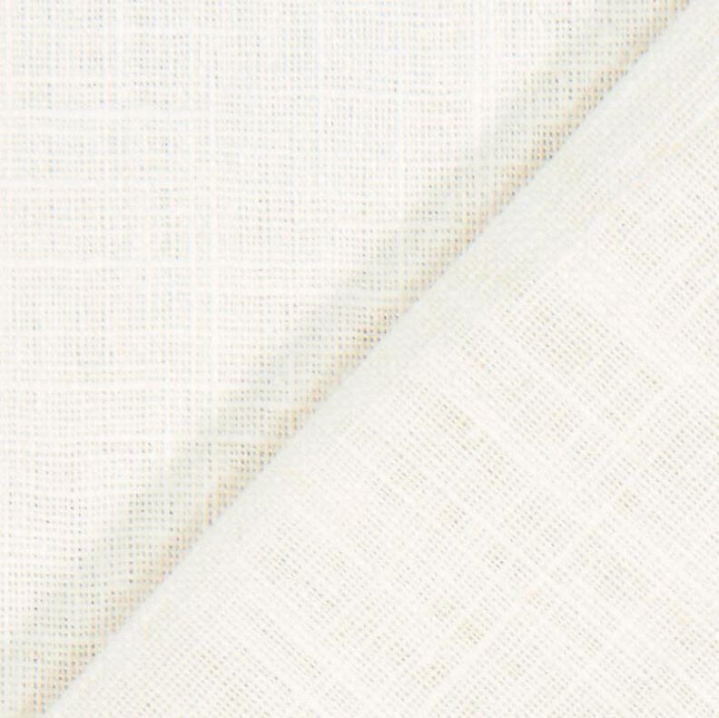 Tissu de lin en ramie mélangée medium – écru,  image number 4