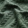 Jersey jacquard Cloqué Torsades – vert foncé,  thumbnail number 2