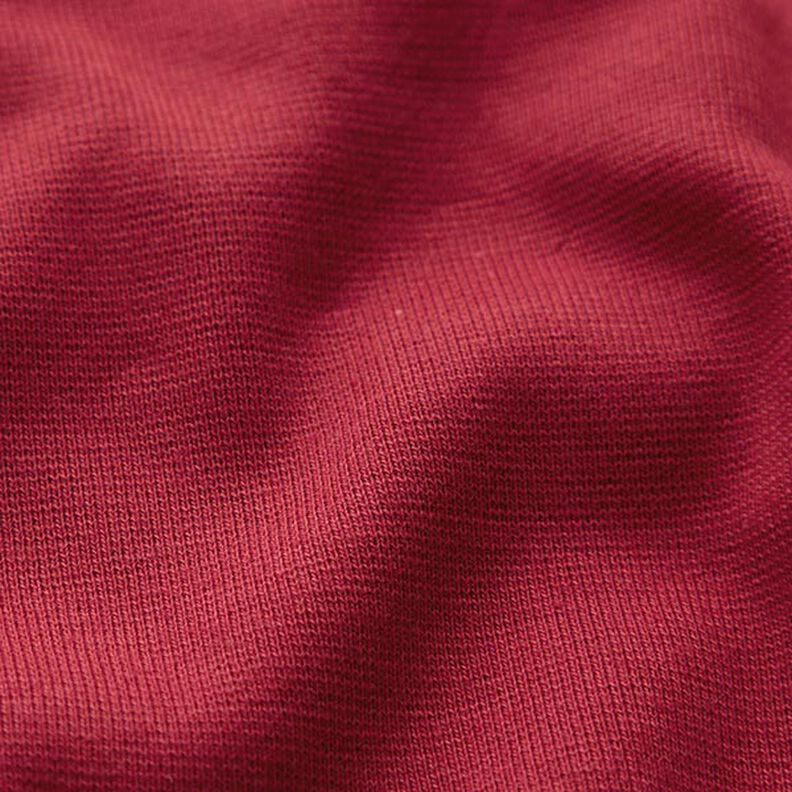 GOTS Bord-côtes coton | Tula – rouge bordeaux,  image number 2