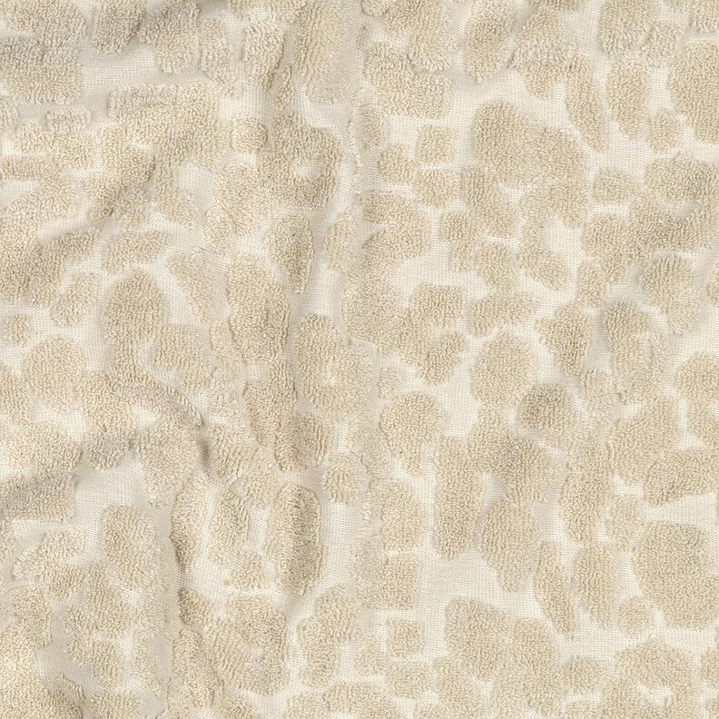 Tissu éponge Stretch Léopard – sable, image number 2