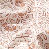 Tissu en coton Cretonne Motif floral délicat – blanc/cannelle,  thumbnail number 2