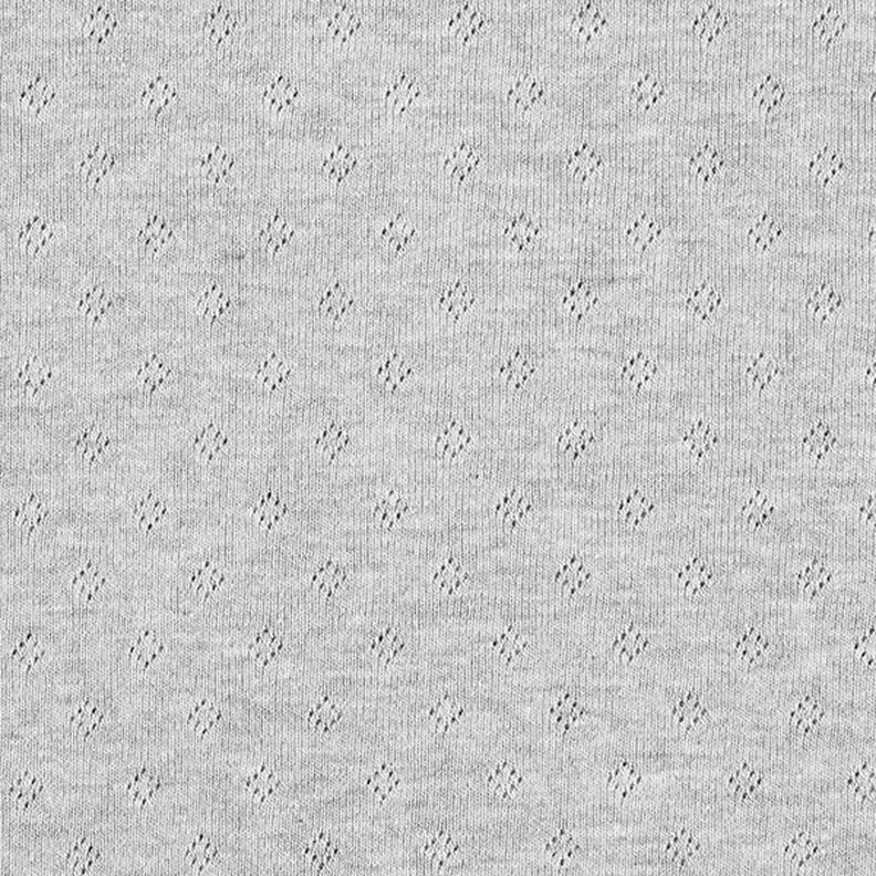 Jersey finement tricoté à motif ajouré Melange – gris,  image number 1