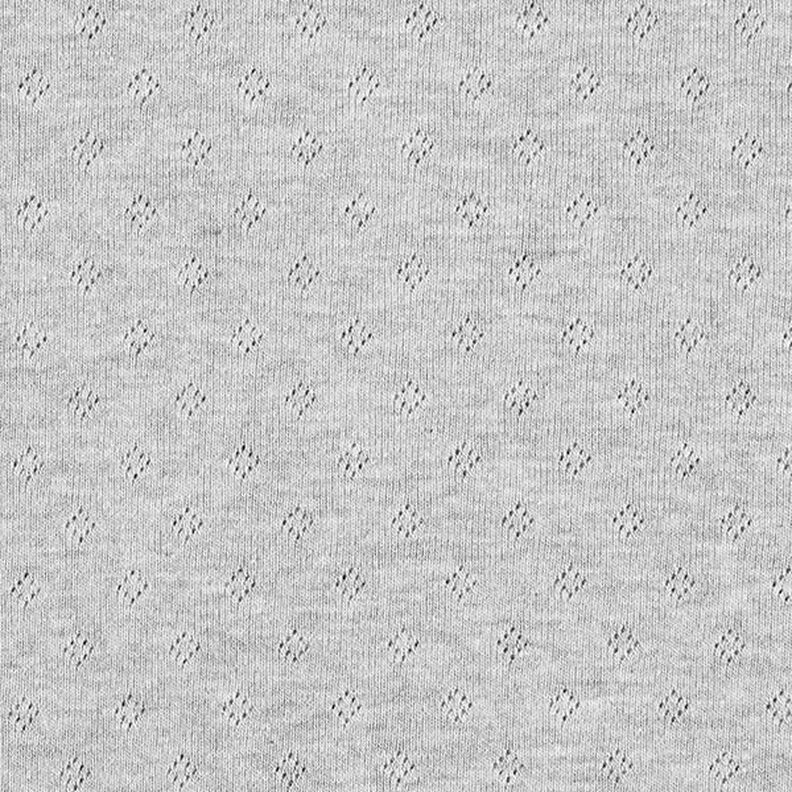 Jersey finement tricoté à motif ajouré Melange – gris,  image number 1