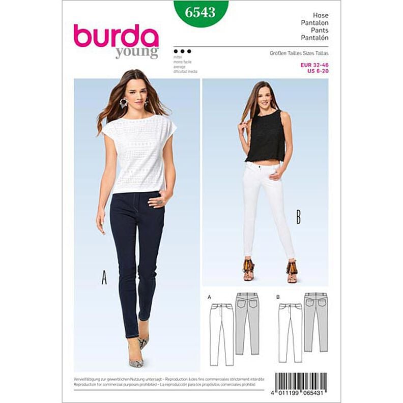 Pantalon / Jean, Burda 6543,  image number 1