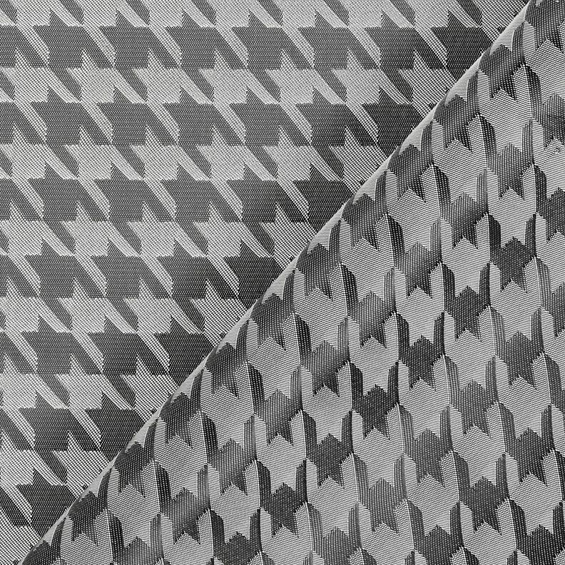 Tissu de doublure Jacquard Pied-de-poule – gris clair/gris foncé,  image number 4