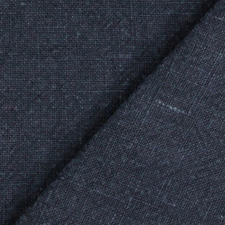 Tissu de Ramie–Mix stonewashed, qualité lourde – bleu nuit, image number 3