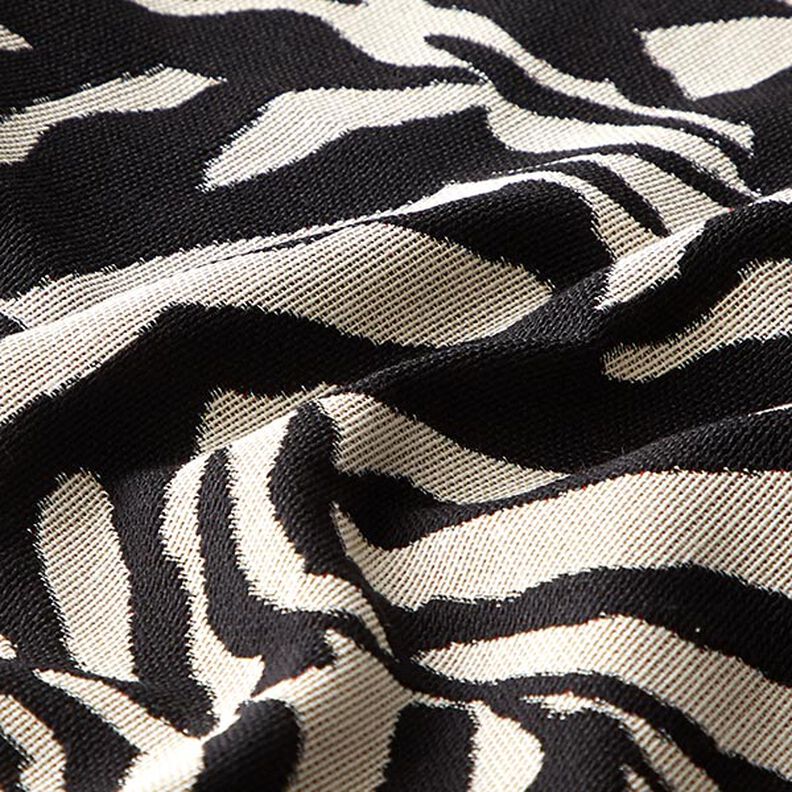 Jacquard Gobelin Zèbre – noir/blanc, image number 2