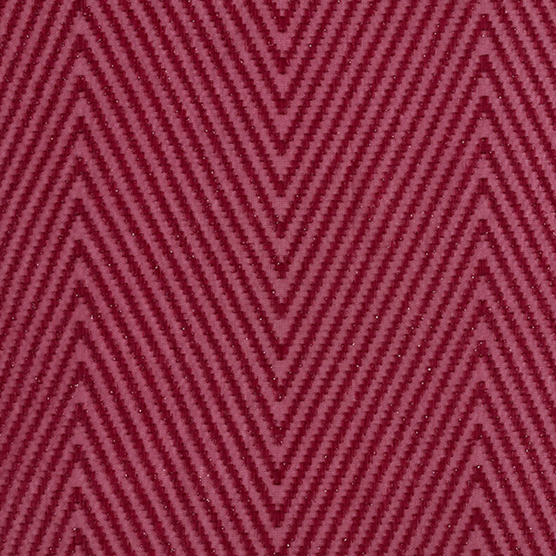 Mousseline Zigzag à paillettes – rouge bordeaux,  image number 1