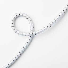 Cordon en caoutchouc robuste pour l'extérieur [Ø 10 mm] – blanc/noir, 