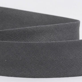 Biais Polycotton [20 mm] – gris foncé, 